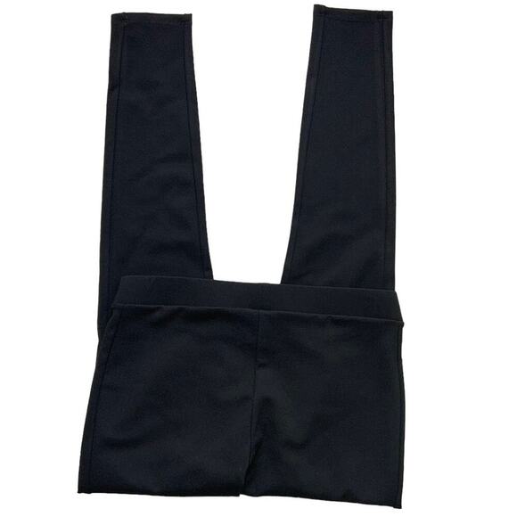 Joan Vass High Rise Pants Womens Medium Skinny Leg Stretch Black Trouser NWT - Picture 3 of 10